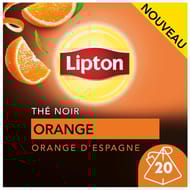 Lipton thé noir orange aux zestes d'orange d'espagne x 20 sachets - 34g