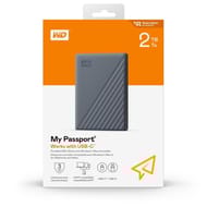 Western digital disque dur my passport works with usb-c 2tb