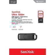 Sandisk clé ultra slider usb type-c flash 256gb 400mb/s SDCZ480-256G-G46