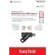 Clé usb 3.1/type-c sandisk ultra dual drive go 256gb 400mb/s SDDDC3-256G-G46