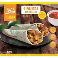Deli's world- 4 Fajitas au poulet 320g