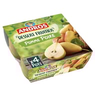 Andros dessert de pommes et de poires 4x100g