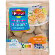 Escal noix de st jacques sans corail crues 300 g
