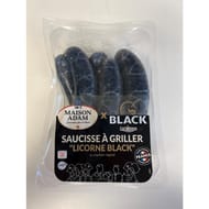 Saucisse à Griller Black au charbon végétal Supérieure La Maison Adam