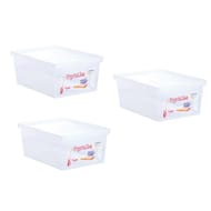 Eda lot de 3 boites "crystaline" 10 L naturel