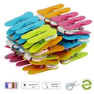 Pack 40 pince clips bimatiere antiglissant