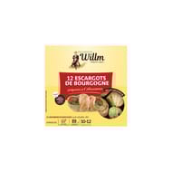 Willm 12 escargots de bourgogne préparés à l'alsacienne 89g