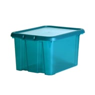 Funny box 18l avec couvercle-bleu canard acidule