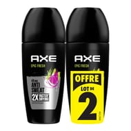 Axe dédorant bille anti-transpirant epic fresh 2x50ml