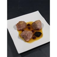 Porcelet sauce au cognac et aux fruits secs
