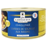 Jean larnaudie cuisses de volaille au raisin france l'emblematique boite 1240g