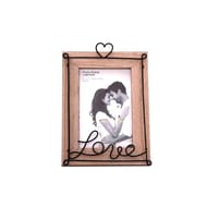Cadre-photo 'love' fil metal