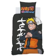 PARURE HOUSSE DE COUETTE 140X200 + 1 TAIE 63X63 NARUTO UZUMAKI