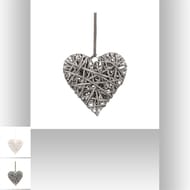 Déco coeur à suspendre h24