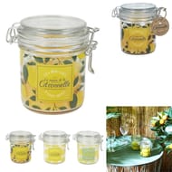 Bougie parfumee citronnelle bocal a clip h11cm