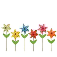 Moulin a vent fleur  dia9x28cm