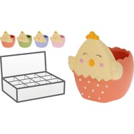 Pot de fleurs déco poussin assortiment