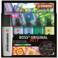Etui caryon x5 stabilo boss original arty- couleur froides