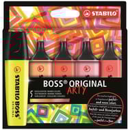 Etui carton x5 stabilo boss original arty