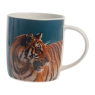 Mug porcelaine 33cl tigre bleu