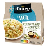 D'aucy barquette 300g micro-ondable colin moutarde 300g