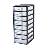 Sundis tour de rangement orgamix A4 mm 8 tiroirs noir
