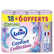 Lotus collection aquatube blanc 18 rouleaux + 6 offerts