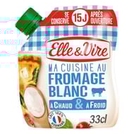 Elle & vire fromage blanc et crème poche souple 342g