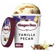 Haagen dazs pot vanille pecan 460ml 400g