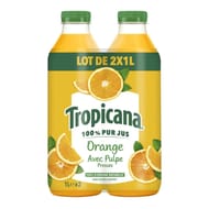 Tropicana pure premium orange avec pulpe 2x1l