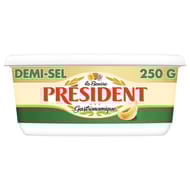 Président beurre gastronomique demi-sel 250g