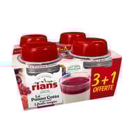 Rians panna cotta + coulis fruits rouges 3+1 offerte