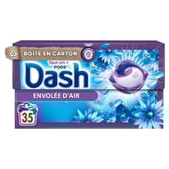 Dash tout-en-1 pods lessive en capsules envolée d'air 35 lavages