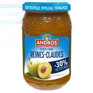 Andros allégée confiture de reine claude 350g