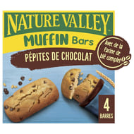 Nature valley barres de céréales muffin chocolat 4 x30g-120g