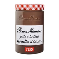 Bonne maman pâte à tartiner noisettes et cacao sans huile de palme 725g