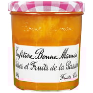 Bonne maman confiture pêche et fruits de la passion 370g
