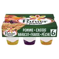 Panier de Yoplait nature sur fruits panaché 6x140g