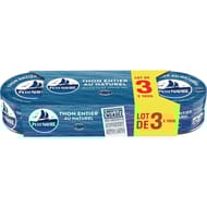 Petit navire thon naturel démarche responsable lot 3x140g 420g