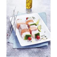 Brochette 3 poissons (saumon, lieu noir et cabillaud)