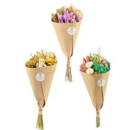 Cône bouquet de fleurs séchées 40cm