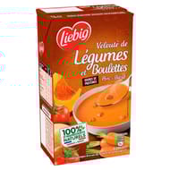 Liebig veloute de légumes et boulettes porc et boeuf 1L