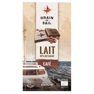 Grain de Sail Tablette chocolat lait et café bio  - 100g