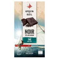 Grain de Sail Tablette chocolat noir thé Earl Grey bio - 100g