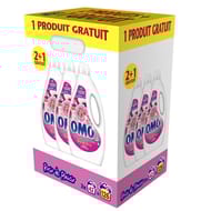 Omo lessive liquide rosir de plaisir lot de 3 x 42 lavages 2+1 gratuit