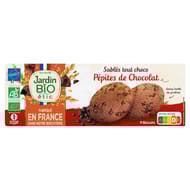 Jardin bio étic sablés tout choco bio étui carton + sachet fraicheur 150g