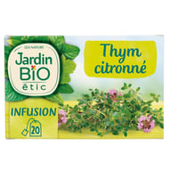 Jardin bio étic infusion thym citronné bio étui + 20 sachets 30g