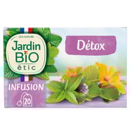 Jardin bio étic infusion détox bio 20 sachets + étui 30g