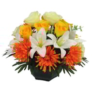 Tokyo lys rose artificiels en coupe (rose)