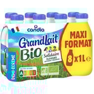 Grandlait lait bio demi écrémé stérilisé uht